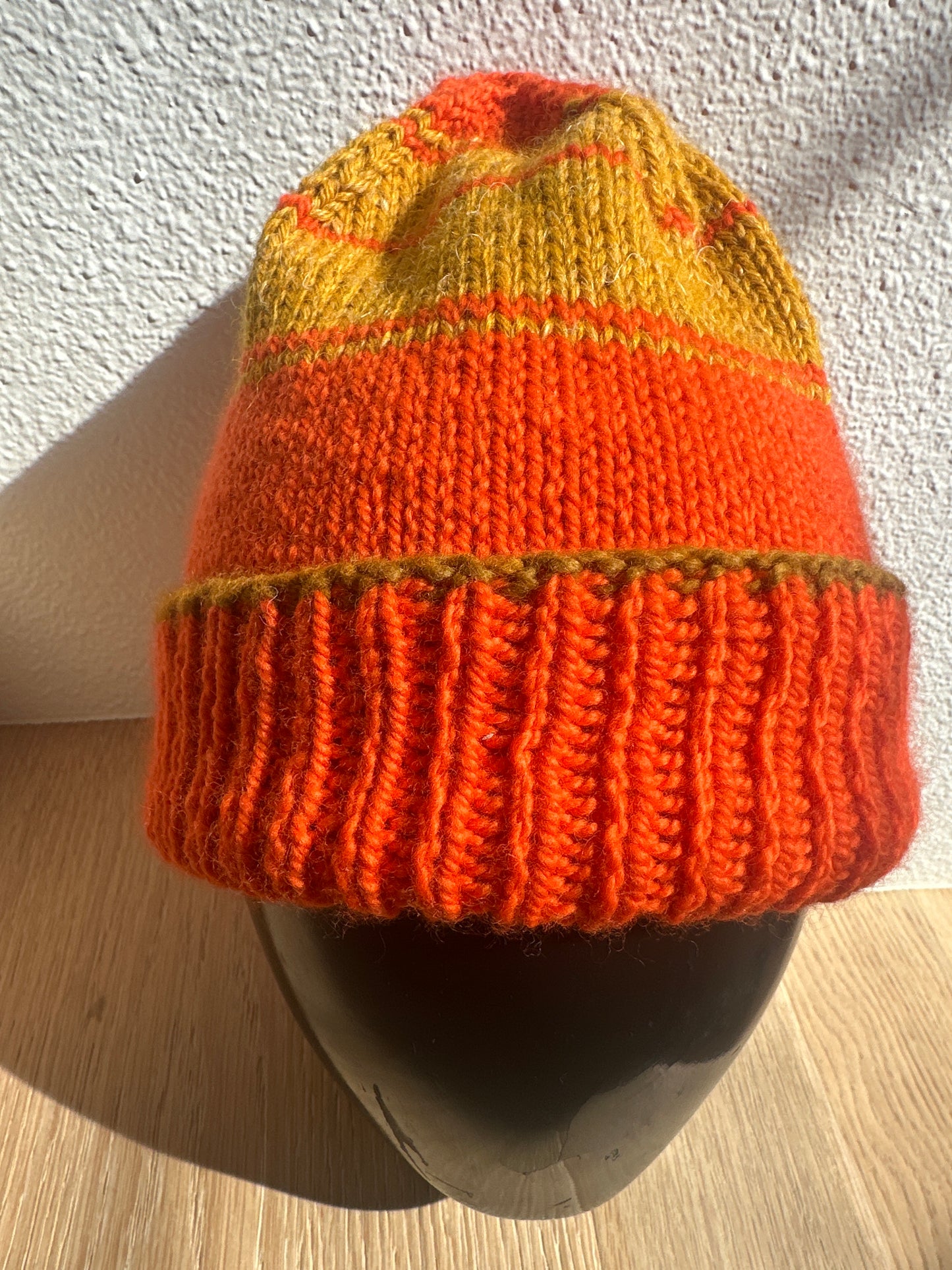 Hand knit Merino Wool Beanie