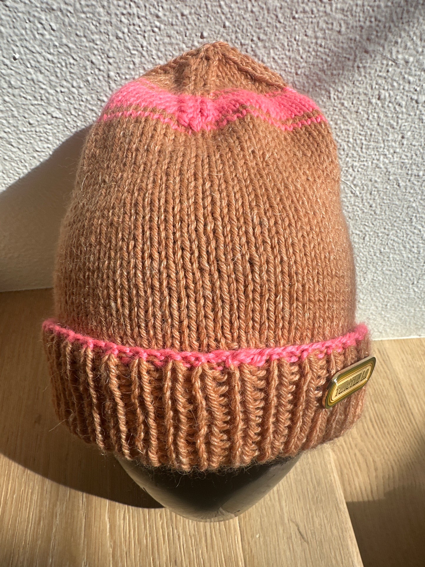 Hand knit Merino Wool Beanie