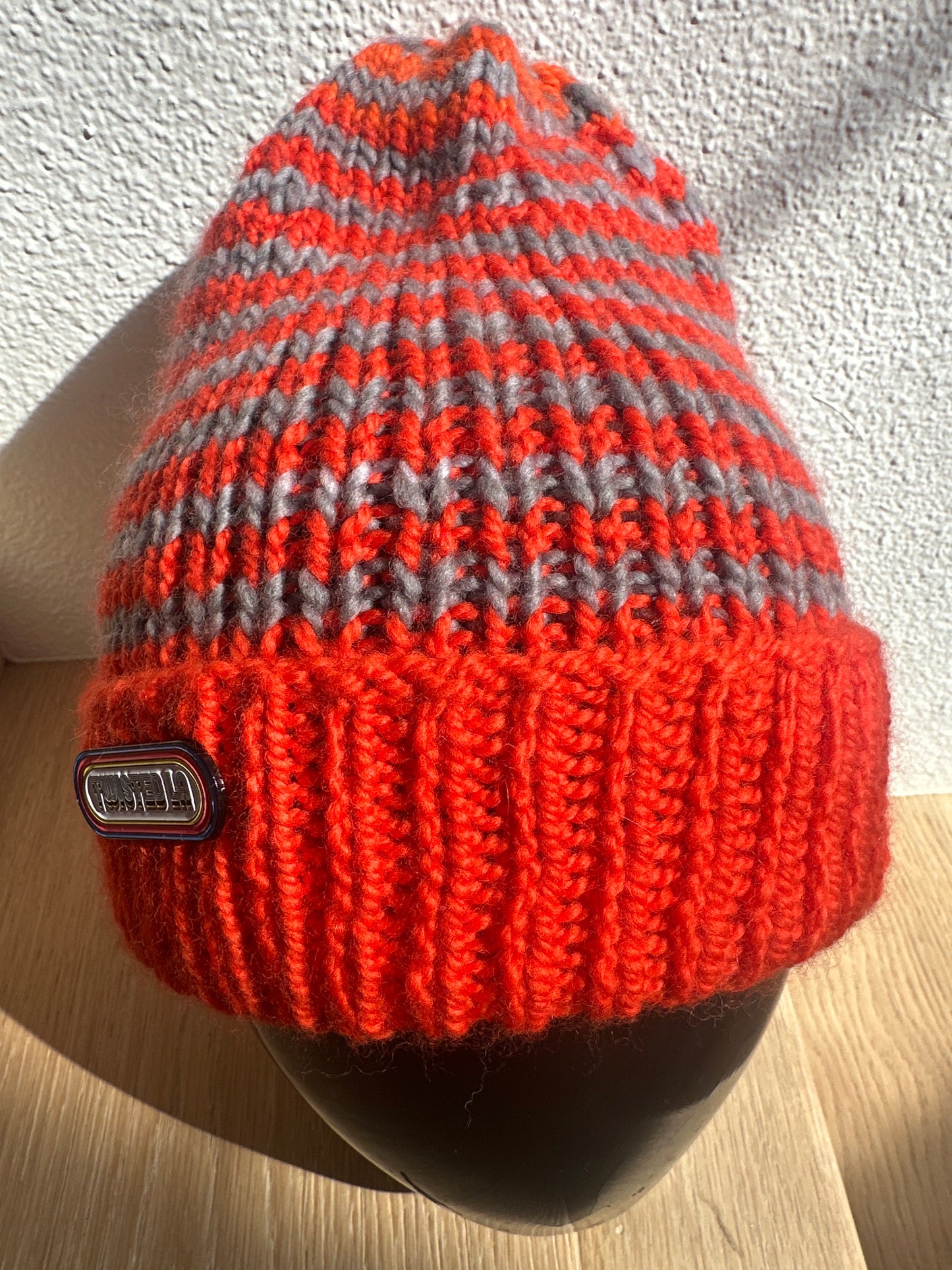 Hand knit Merino Wool Beanie