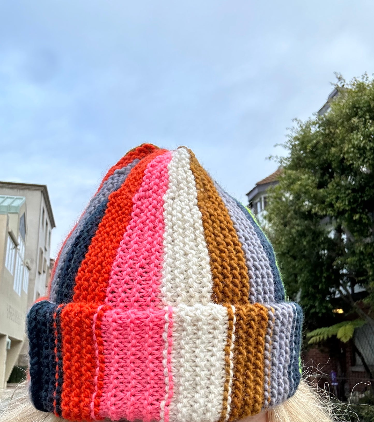 Striped Beanie