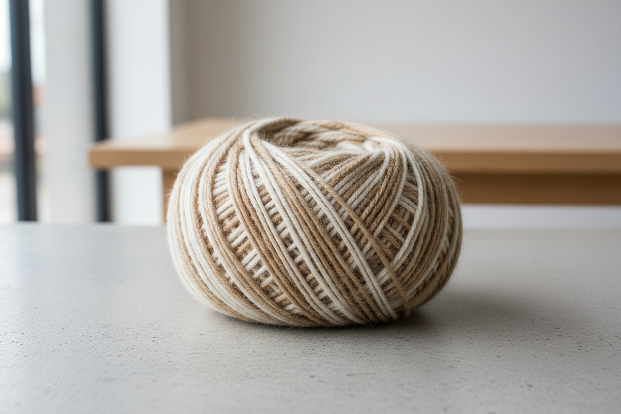 knitting neutrals yarn ball