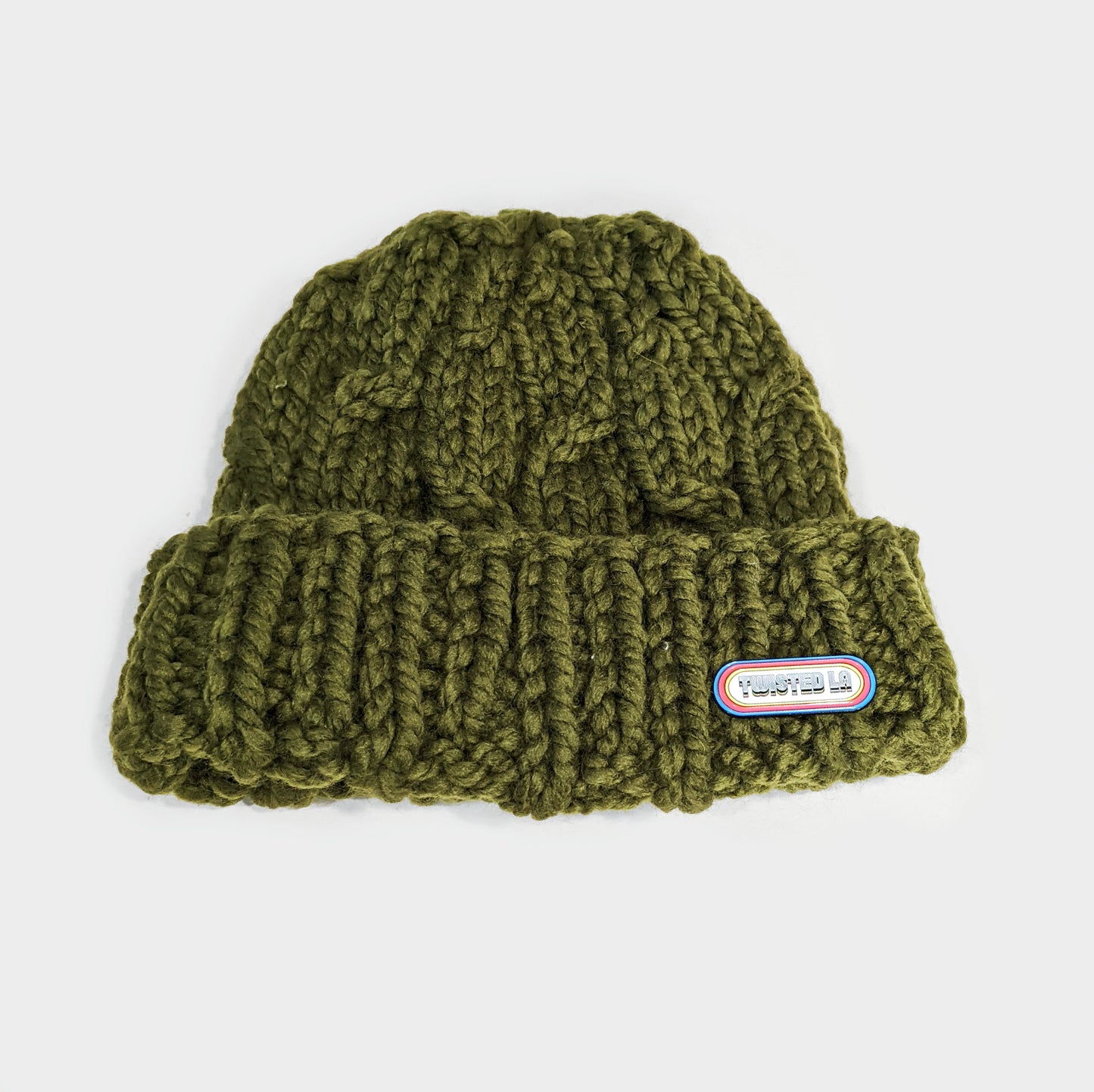 Army Cable Chunky Knit Beanie